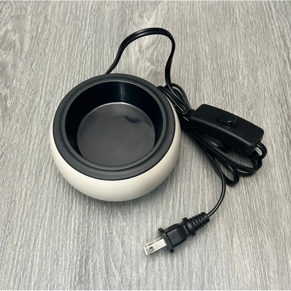Scentsy Mod Warmer Taupe Electric Wax Melter 85094 Minimalist Round